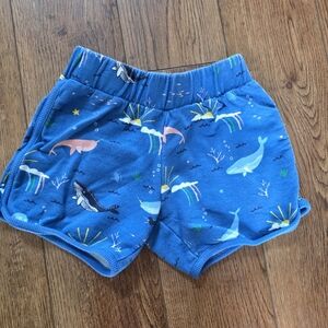 Hanna Andersson Blue Ocean Print Kids Shorts